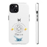 Pisces Cell Phone Cases - Tough - White