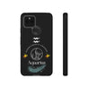 Aquarius Cell Phone Cases - Tough - Black