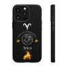 Aries Cell Phone Cases - Tough - Black