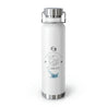 Cancer Copper Vacuum Insulated Bottle, 22oz - White