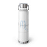 French Scorpio Copper Vacuum Insulated Bottle, 22oz - White