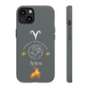 Aries Cell Phone Cases - Tough - Gray