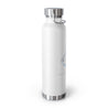 French Leo Copper Vacuum Insulated Bottle, 22oz - White