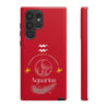 Aquarius Cell Phone Cases - Tough - Red