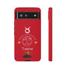 Taurus Cell Phone Cases - Tough - Red