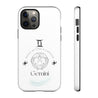 Gemini Cell Phone Cases - Tough - White