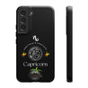 Capricorn Cell Phone Cases - Tough - Black