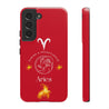 Aries Cell Phone Cases - Tough - Red