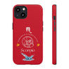 Scorpio Cell Phone Cases - Tough - Red