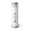 Virgo Copper Vacuum Insulated Bottle, 22oz - White