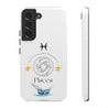 Pisces Cell Phone Cases - Tough - White