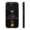 Aries Cell Phone Cases - Tough - Black