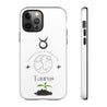 Taurus Cell Phone Cases - Tough - White
