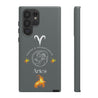 Aries Cell Phone Cases - Tough - Gray