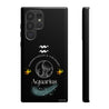 Aquarius Cell Phone Cases - Tough - Black