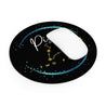 Pisces Mouse Pad - Round & Black