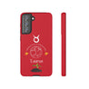 Taurus Cell Phone Cases - Tough - Red