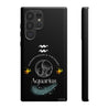 Aquarius Cell Phone Cases - Tough - Black