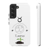 Taurus Cell Phone Cases - Tough - White
