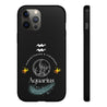 Aquarius Cell Phone Cases - Tough - Black