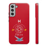 Pisces Cell Phone Cases - Tough - Red