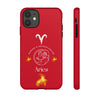 Aries Cell Phone Cases - Tough - Red