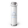 French Libra Copper Vacuum Insulated Bottle, 22oz - White