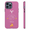 Aries Cell Phone Cases - Tough - Pink