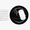 Gemini Mouse Pad - Round & Black