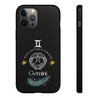 Gemini Cell Phone Cases - Tough - Black