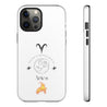 Aries Cell Phone Cases - Tough - White
