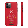 Taurus Cell Phone Cases - Tough - Red