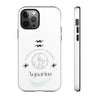 Aquarius Cell Phone Cases - Tough - White