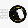 Leo Mouse Pad - Round & Black