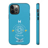 Pisces Cell Phone Cases - Tough - Aqua