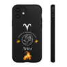 Aries Cell Phone Cases - Tough - Black