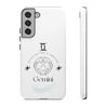 Gemini Cell Phone Cases - Tough - White
