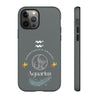 Aquarius Cell Phone Cases - Tough - Gray