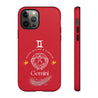 Gemini Cell Phone Cases - Tough - Red