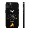 Aries Cell Phone Cases - Tough - Black