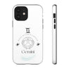 Gemini Cell Phone Cases - Tough - White