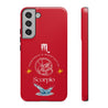 Scorpio Cell Phone Cases - Tough - Red