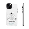 Aquarius Cell Phone Cases - Tough - White