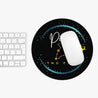 Pisces Mouse Pad - Round & Black