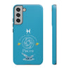 Pisces Cell Phone Cases - Tough - Aqua
