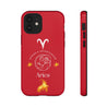 Aries Cell Phone Cases - Tough - Red