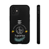 Aquarius Cell Phone Cases - Tough - Black