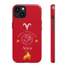 Aries Cell Phone Cases - Tough - Red