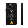 Aries Cell Phone Cases - Tough - Black