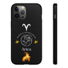 Aries Cell Phone Cases - Tough - Black